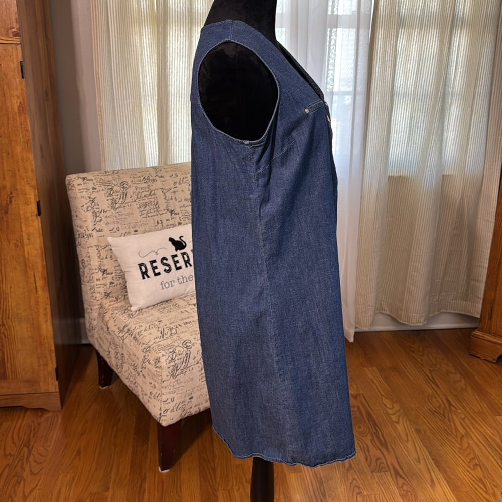 Women’s Annie Klein denim dress size  6 - Picture 2 of 5